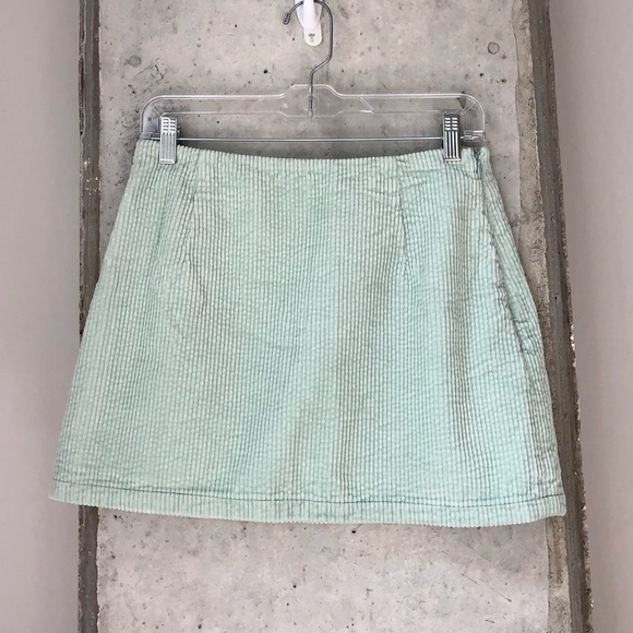 Glassons Dresses & Skirts - NWT Mint Green Glassons Cord Mini Skirt